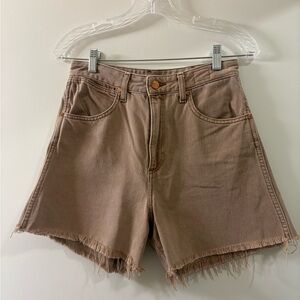 Wrangler Earth Wash A-Lone Jean Shorts